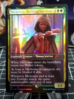 FOIL Michonne, Ruthless Survivor - Foil Secret Lair Drop Series - LIGHT PLAYED - Image 1