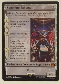 Summon: Bahamut - Mythic - Final Fantasy MTG - Image 1