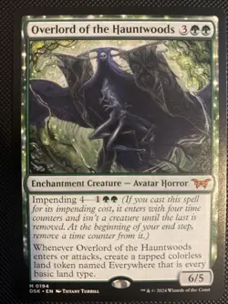 English - MTG Overlord Of The Hauntwood - Duskmourn: House Of Horror - Image 1