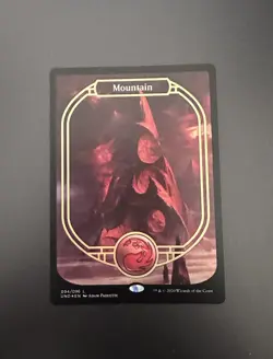 Mountain FOIL Full Art Land - NM - MTG Unsanctioned - Magic the Gathering - Image 1