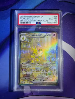 2023 POKEMON EN-151 201 ALAKAZAM EX SPECIAL ILLUSTRATION RARE PSA 10 - Image 1