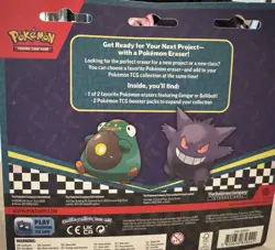 POKEMON TCG Eraser Blister 2024 Gengar Sealed - Image 2