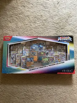 Pokemon Lucario Ex Tyranitar Ex Premium Collection Prismatic Evolution - Image 1