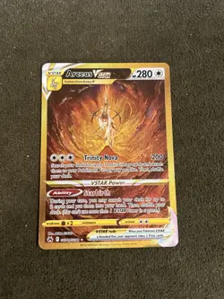 Pokemon TCG: Arceus Vstar GG70/GG70 Crown Zenith Gold Alt Art - Image 2