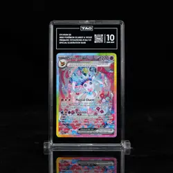 SYLVEON EX 2025 Pokemon Prismatic Evolutions SIR #156 TAG 10 Gem Mint PSA 10 U - Image 1