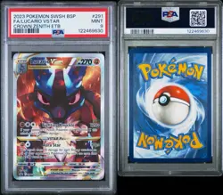 2023 Pokemon TCG Lucario VSTAR SWSH291 PSA 9 Mint EBT Promo Crown Zenith - Image 3