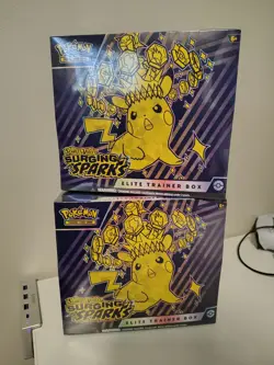 2 Pokemon TCG Surging Sparks Elite Trainer Boxes - Image 1