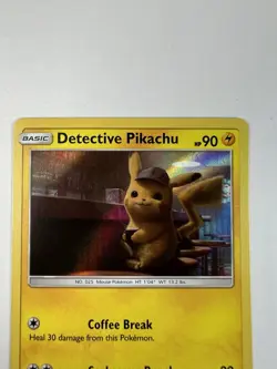 Pikachu - Detective Pikachu SM190 - Holo Foil Rare Pokemon TCG - Near Mint - Image 4