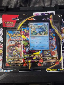 Pokemon TCG: Mega Evolution Base Set 3-Pack Blister Golduck - Image 1