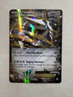 Aggron EX 93/160 - Holo Ultra Rare - XY Primal Clash - Pokemon - Near Mint (NM) - Image 1