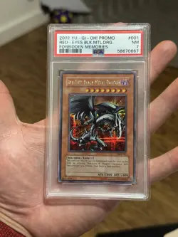 Red-Eyes Black Metal Dragon FMR-001 Yu-Gi-Oh! - PSA 7 - Super Clean See Pics - Image 1