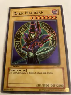 Yugioh Dark Magician SYE-001 1st Edition Heavy Play - Image 1
