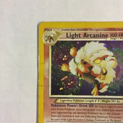 Light Arcanine 12/105 Neo Destiny Holo Rare Card MP/HP Pokemon TCG - Image 4