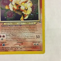 Light Arcanine 12/105 Neo Destiny Holo Rare Card MP/HP Pokemon TCG - Image 5