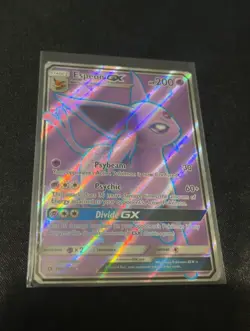 Espeon GX 140/149 FULL ART Ultra Rare Sun & Moon Base Pokemon Card LP - Image 1
