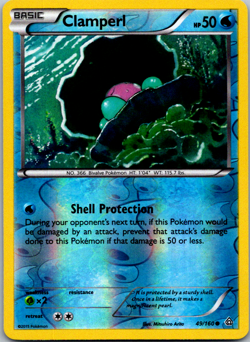 Pokemon Clamperl XY Primal Clash 49/160 NM Reverse Holo Common Card Near Mint - Image 1