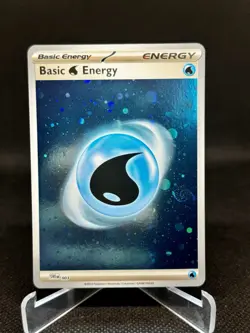Water Energy HD Cosmos Holo with Mew Tail Swirl SVE 003 151 Pokemon Card - Image 1
