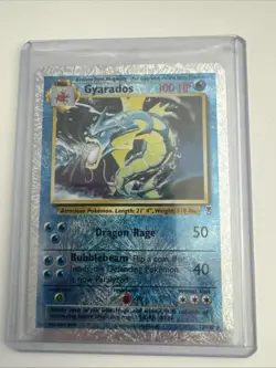 Pokemon 2002 Legendary Collection Gyarados Reverse Holo Foil Card 12/110 - Image 1