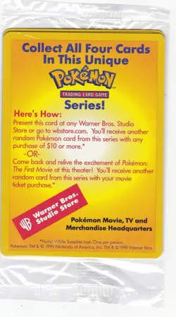 POKEMON THE FIRST MOVIE PROMO CARD - SEALED - Image 1