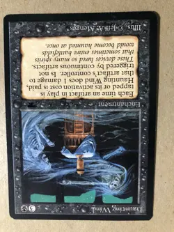 Vintage Magic The Gathering MTG Card: Antiquities Haunting Wind - Image 3