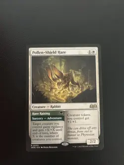 Pollen-Shield Hare - MTG Wilds of Eldraine Regular Rare 233 - Image 1