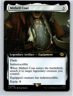 Magic the Gathering MP Mithril Coat Extended Art Lord of Rings MTG Free Shipping - Image 1