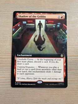 Shadow Of The Goblin - 262 - MTG: Marvel’s Spider-Man - Extended Art - Rare - Image 1
