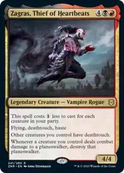 x1 Zagras, Thief of Heartbeats R MTG Zendikar Rising M/NM, English - Image 1