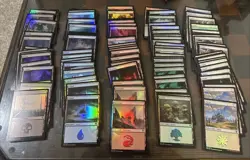 Magic The Gathering Huge Foil Basic Land Lot - Image 1