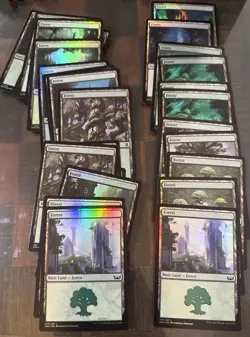 Magic The Gathering Huge Foil Basic Land Lot - Image 3