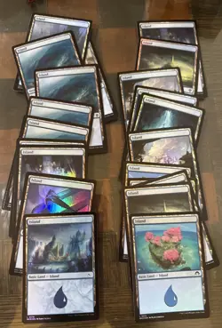 Magic The Gathering Huge Foil Basic Land Lot - Image 5