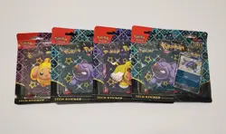 Pokemon TCG Paldean Fates Tech Sticker Collection - NEW SEALED 3 Packs LOT! X4 - Image 1