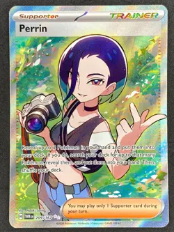 Pokemon Perrin Full Art 209/167 TWM Twilight Masquerade NM - Image 1