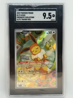 2025 POKEMON PROMO #173 EEVEE PRISMATIC EVOLUTIONS - SGC 9.5 - Image 1