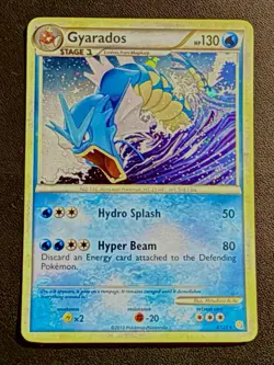 Pokemon TCG Gyarados 4/123 Cosmos Holo Rare HeartGold Soulsilver 2010 - SWIRL - Image 1