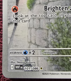 Pokemon TCG Litwick 101/086 White Flare Illustration Rare Holo English MINT - Image 5
