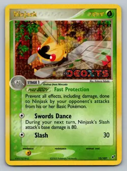 Pokemon TCG Deoxys Ninjask 13/107 Holo Rare Stamped - Image 1