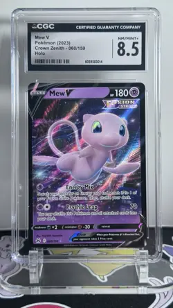 2023 POKEMON CROWN ZENITH - HOLO #060/159 MEW V CGC 8.5 - Image 1