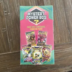Pokemon Mystery Power Box Walmart MJHoldings 2022 Sealed 1:10 Odds 5 Packs - Image 3