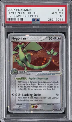 2007 POKEMON EX POWER KEEPERS #94 FLYGON EX-HOLO PSA 10 - Image 1
