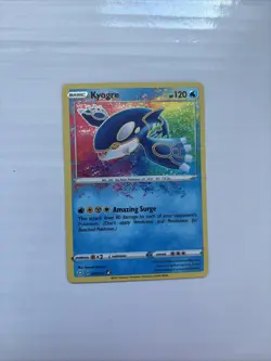 Pokemon TCG Kyogre Shining Fates Holo Card 021/072 Amazing Rare, Near Mint - Image 1