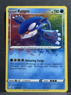 Pokemon TCG Kyogre Shining Fates Holo Card 021/072 Amazing Rare, Near Mint - Image 1