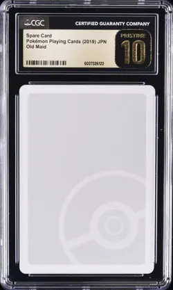 2019 POKEMON PLAYING CARDS OLD MAID - JPN SPARE CARD CGC 10 PRISTINE - Image 1