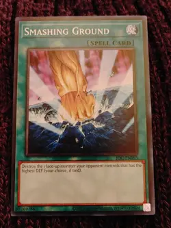Yugioh Smashing Ground (Spell Card) IOC-EN093 Mint - Image 1