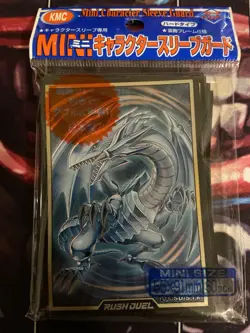 YuGiOh Rush Duel Blue-eyes White Dragon Protector 60 Pcs Card Sleeves Japanese - Image 1