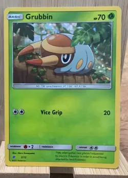 Grubbin 2/12 - McDonald's Promos 2017 Pokemon Card - MP - Image 1