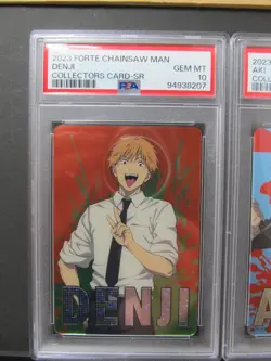 Sequential Set PSA 10| 2023 Forte Chainsaw Man Collectors Card DENJI AKI SR - Image 3