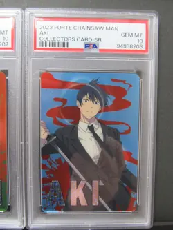 Sequential Set PSA 10| 2023 Forte Chainsaw Man Collectors Card DENJI AKI SR - Image 5