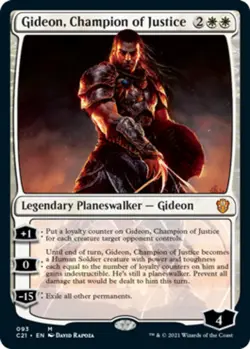 Gideon, Champion of Justice NM, English MTG Commander 2021 - Image 1