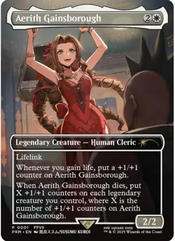 Aerith Gainsborough MTG Final Fantasy RC Promo - NM Condition - PRESALE - Image 1